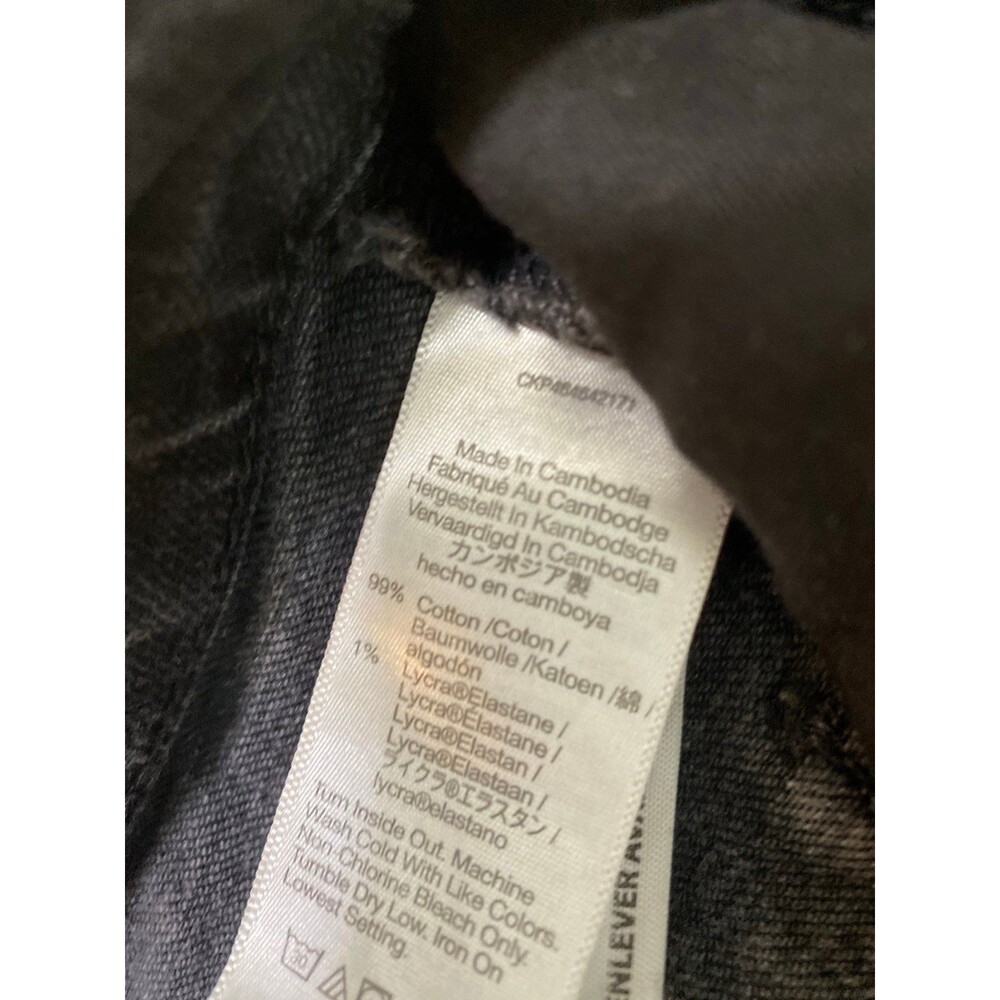 Madewell The Perfect Vintage Wide Leg Crop Jeans 27 Petite Washed Black High R - Picture 9 of 9
